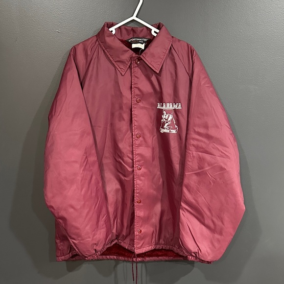 Alabama Crimson Tide Maroon Coach Jacket with lining XL - Picture 1 of 7
